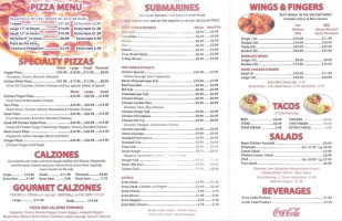 Anjon's Pizzeria menu