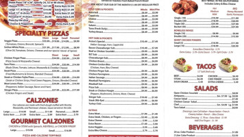 Anjon's Pizzeria menu