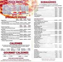 Anjon's Pizzeria menu