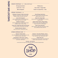 The Shop menu