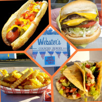 Webster's Country Burger Drive-in food