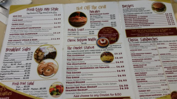 Pete’s Legacy Diner menu