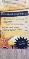 Bagel Dock Express menu