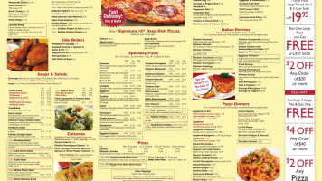 Michael's Pizza Pasta menu