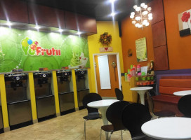 Yofrutii Frozen Yogurt inside