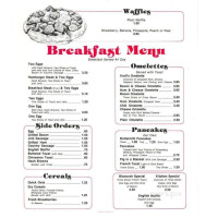 Kroll's Diner menu