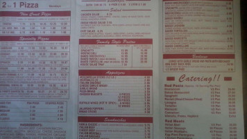 Genoa Pizza menu