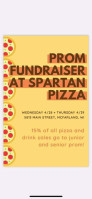 Spartan Pizza menu