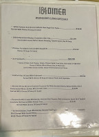 I-84 Diner menu