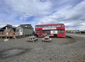 The 'lil Taco Bus, Aka A Bus Named Sue outside