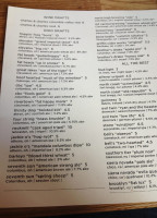 Trinity Brewery Liquor menu