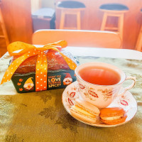 The Cozy Tea Cart food