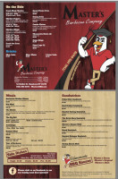 Master's Barbecue Company menu