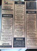 Master's Barbecue Company menu