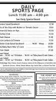 Fellingham's Restaurant Sports Bar menu