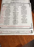 Winfield's Pub Llc menu