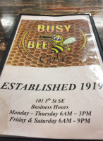 Busy Bee Café food