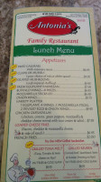 Antonia's Family menu