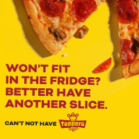 Toppers Pizza food