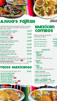 Ajuua's Mexican menu