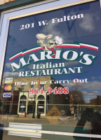 Mario's Italian menu