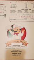 Mia's Italian Bistro menu