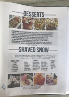 Snowbite menu