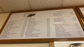 Wok Rice menu