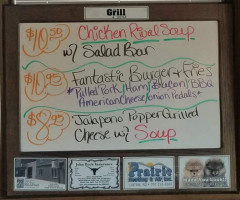 The Grill menu