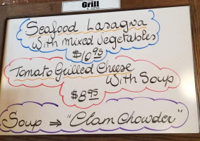 The Grill menu