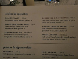 Ruth's Chris Steak House menu