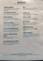 Fanatics Sports And Grill menu