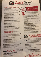 David Reay's Modern Diner Tavern menu