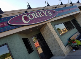 Corky's Pizza outside