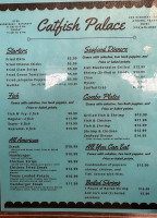 Catfish Palace menu