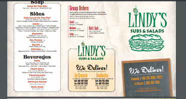 Lindy's Subs Salads Onalaska menu