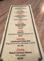 Saraphino's menu