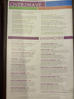 Waves Pizza menu