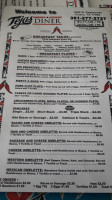 Tejas Diner menu