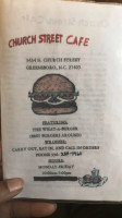 Church Street Cafe (whataburger) menu