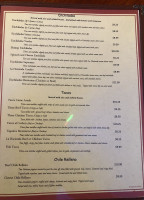 La Hacienda 21 menu