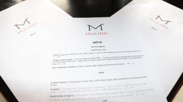 Mulino Italian Kitchen menu