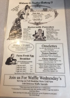 Stephen Anthony's Restaurant menu