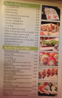 Japan Express menu