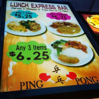 Ping Pong Cafe food