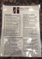 Hilltop Restaurant And Bar menu