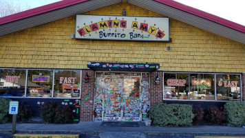 Flaming Amy's Burrito Barn Wilmington Location menu