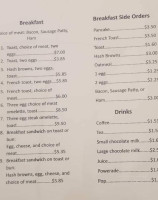 Woodworth Cafe menu