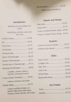 Woodworth Cafe menu