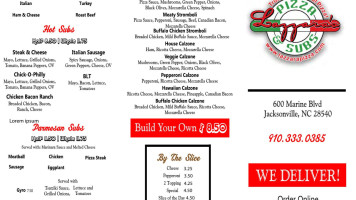 Lazzara's Pizza Subs menu